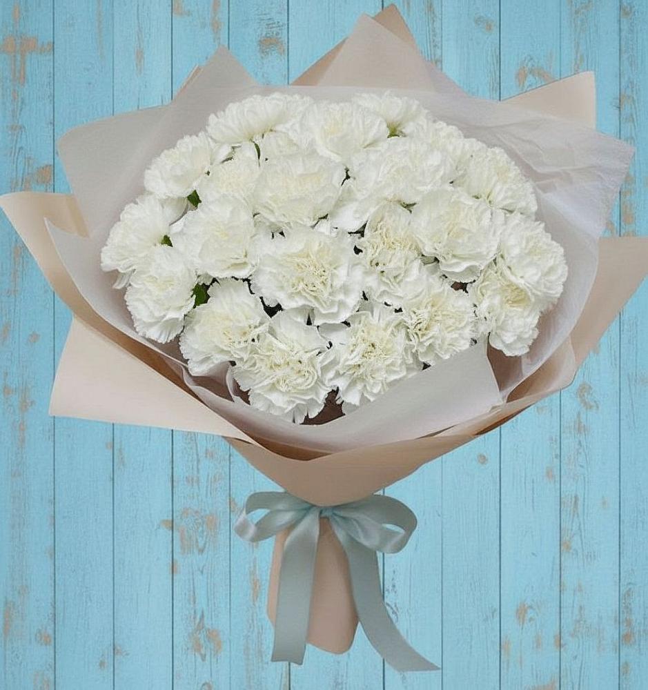 Букет цветов из: Гвоздики в Малой Вишере