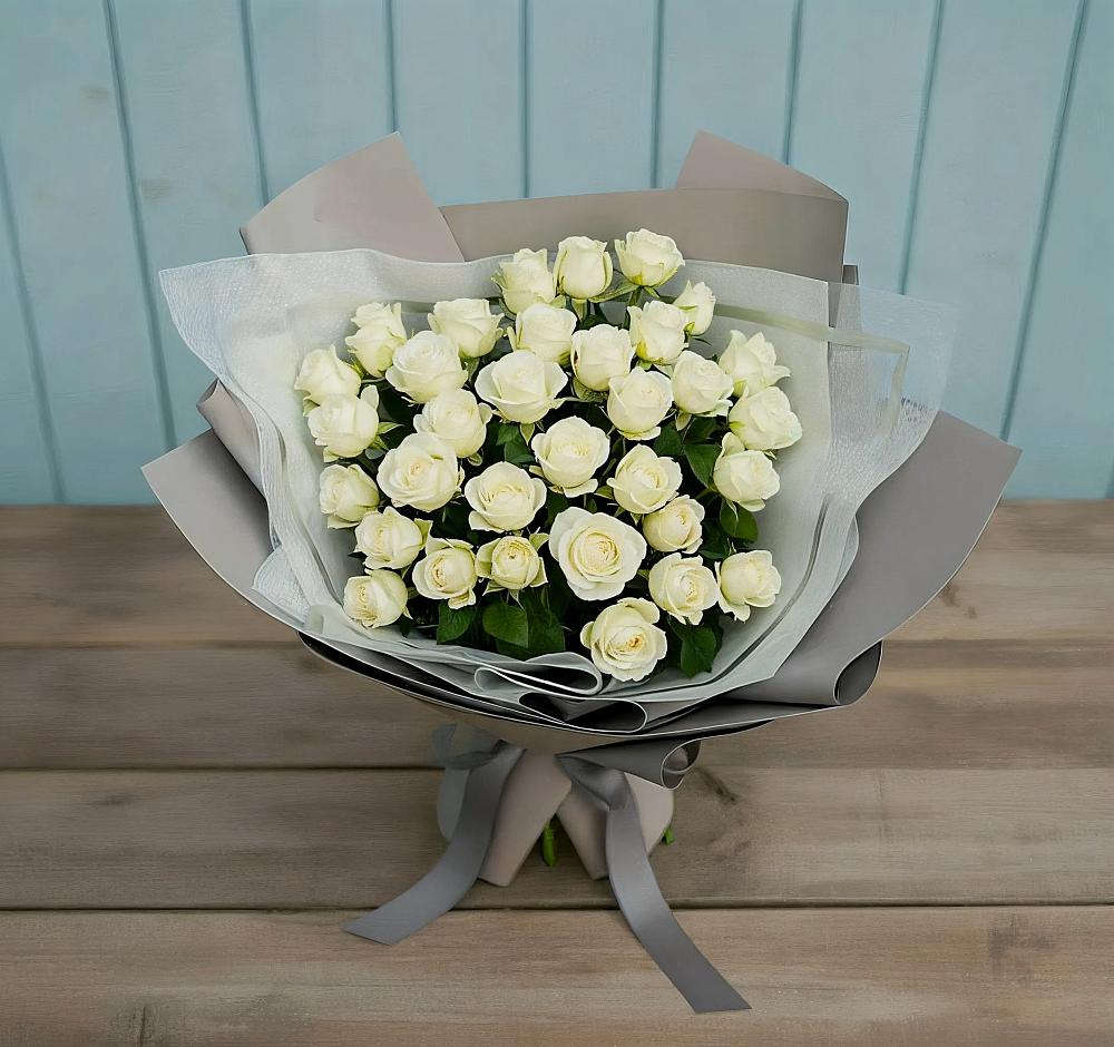 Букет Белоснежная нежность в Малой Вишере