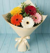 Букет цветов из:  Герберы #REPLACE_PRED# Малой Вишере