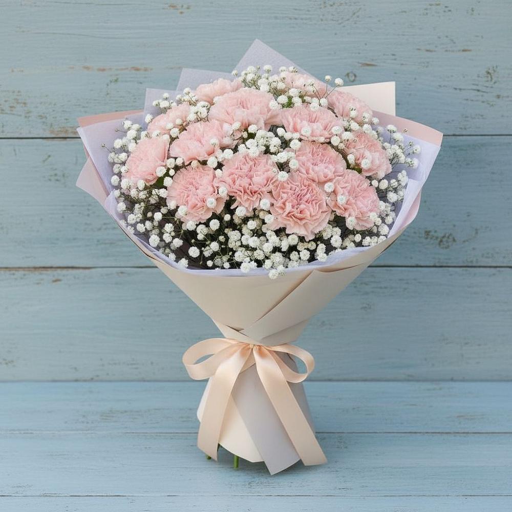 Букет цветов из: Гвоздики в Малой Вишере