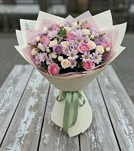 Букет цветов из:  Розы и Хризантемы в Малой Вишере