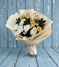 Букет цветов из:  Розы и Хризантемы в Малой Вишере