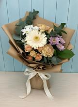 Букет цветов из:  Герберы и Хризантемы в Малой Вишере
