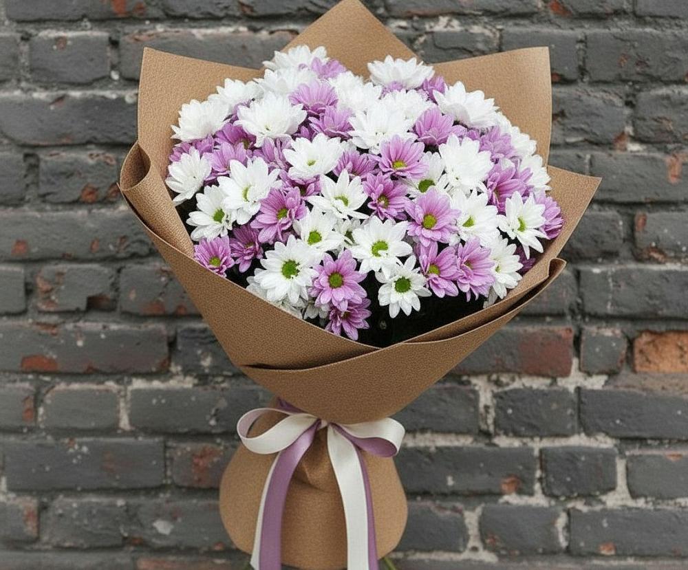 Букет цветов из: Хризантемы в Малой Вишере