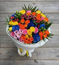 Букет цветов из:  Розы и Хризантемы #REPLACE_PRED# Малой Вишере