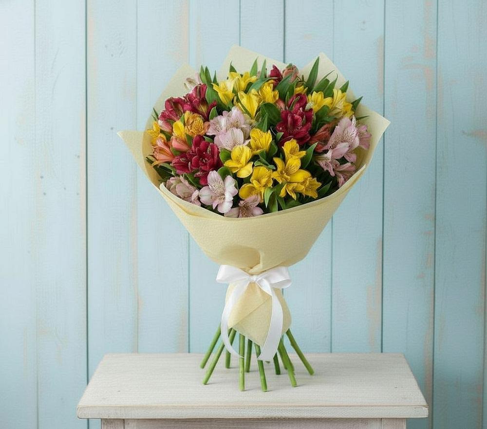 Букет цветов из: Альстромерии в Малой Вишере