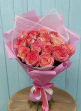 Букет 15 Розовых роз Равель в Малой Вишере