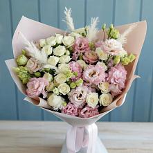 Букет цветов из:  Альстромерии и Розы в Малой Вишере